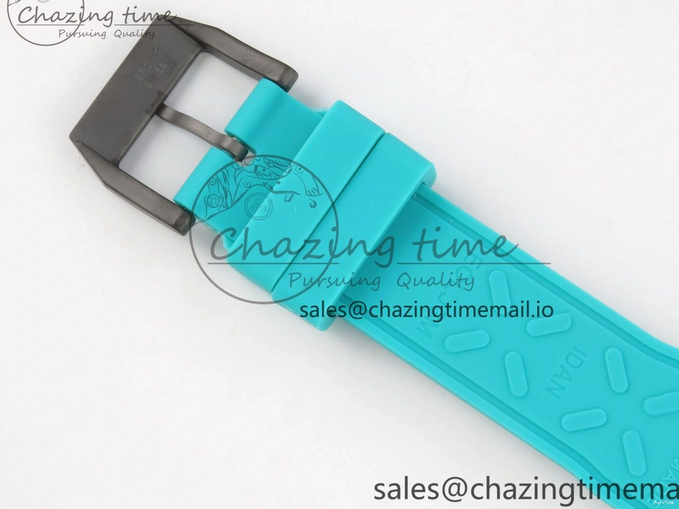 MIROTIME 0102 Pilot Mark XX BLSF 1:1 Best Edition Black Blue Dial on Blue Rubber Strap MIYOTA Sleek 6989